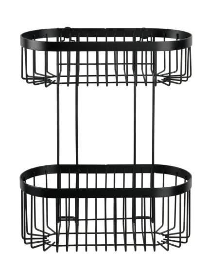 Wandregal 2 Etagen Classic Plus Black, mit hochwertigem Rostschutz