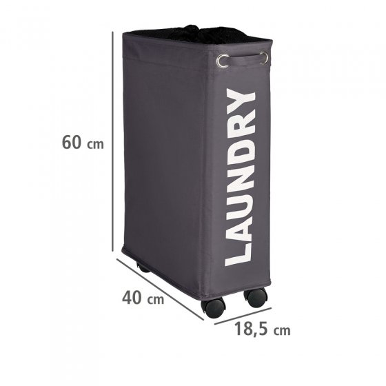Wäschesammler Mod. Corno Grau, Wäschekorb, 43 l 