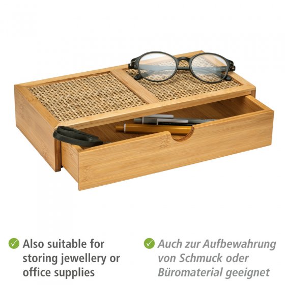 Badbox Mod. Allegre mit Schublade, aus Bambus und Rattan 