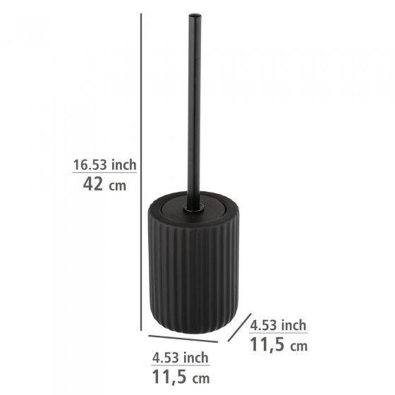 Keramik WC-Garnitur Mod. Belluno Schwarz, mit Soft-Touch Oberfläche 