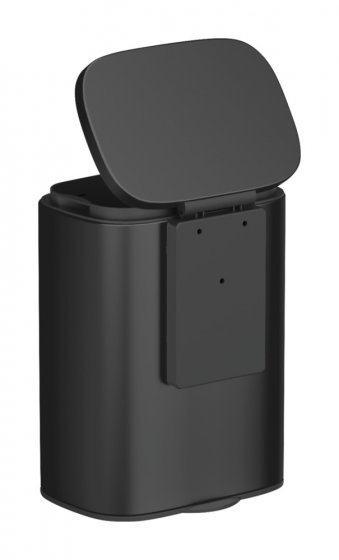 Wand-Kosmetikeimer Mod. Sare Schwarz 5 L, Easy Close Absenkautomatik 