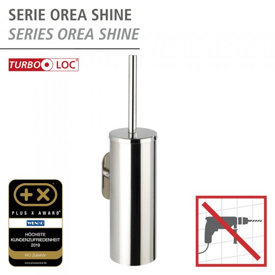 Turbo-Loc® WC-Garnitur Mod. Orea Shine geschlossen , Befestigen ohne bohren 