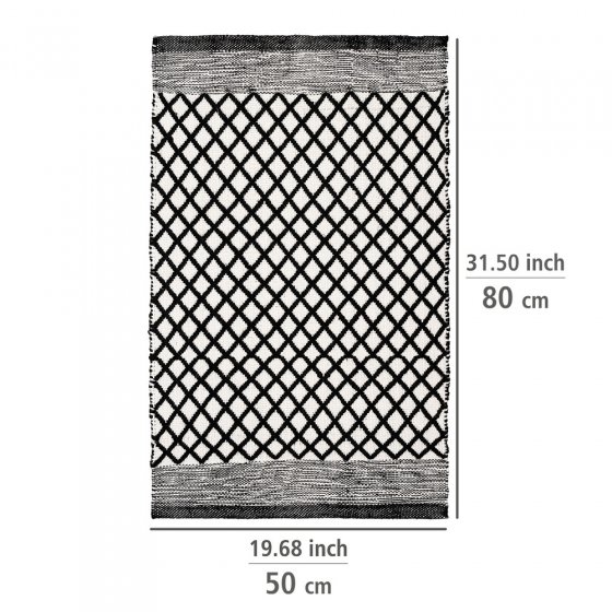 Badematte Mod. Tara, hergestellt aus recycelten PET-Flaschen (100 % Polyester)