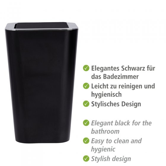 Schwingdeckeleimer Mod. Candy Black, 6 Liter 