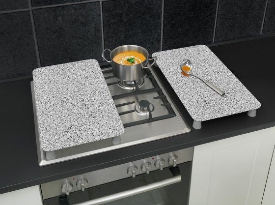 Herdabdeckplatte Universal Mod. Granit 2er Set, für alle Herdarten