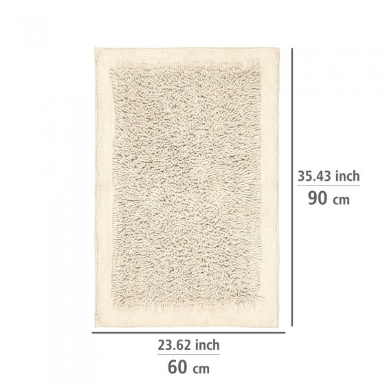 Badematte Mod. Sidyma Beige, aus 100 % zertifizierter Bio-Baumwolle 