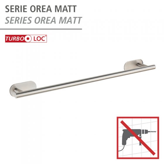 Turbo-Loc® Badetuchstange Mod. Orea Uno Matt, 60 cm, Befestigen ohne bohren 