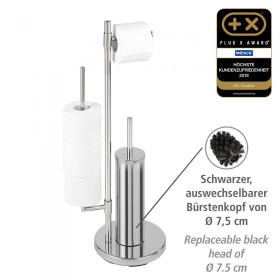 Stand WC-Garnitur Universalo Neo, integrierter Toilettenpapierhalter