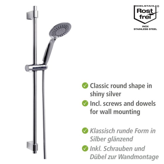 Brauseset Mod. Young Chrom, Länge Stange: 66 cm 