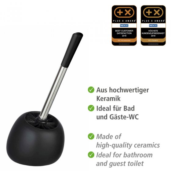 WC-Garnitur Mod. Polaris Schwarz matt, aus hochwertiger Keramik