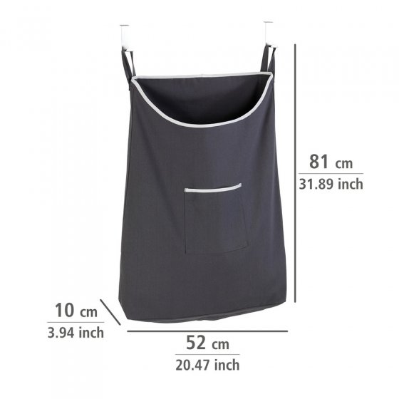 Über-Tür Wäschesammler Mod. Canguro Grau, 65 l