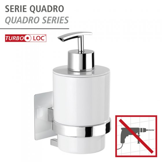 Turbo-Loc® Seifenspender Quadro, Befestigen ohne bohren 