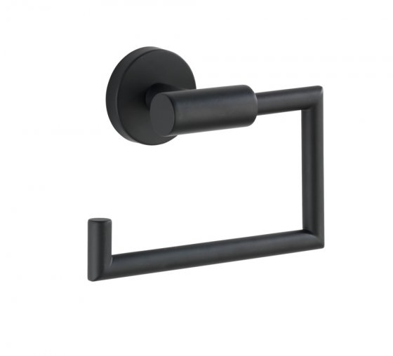 Toilettenpapierhalter Mod. Bosio Edelstahl Black matt ohne Deckel, rostfrei 