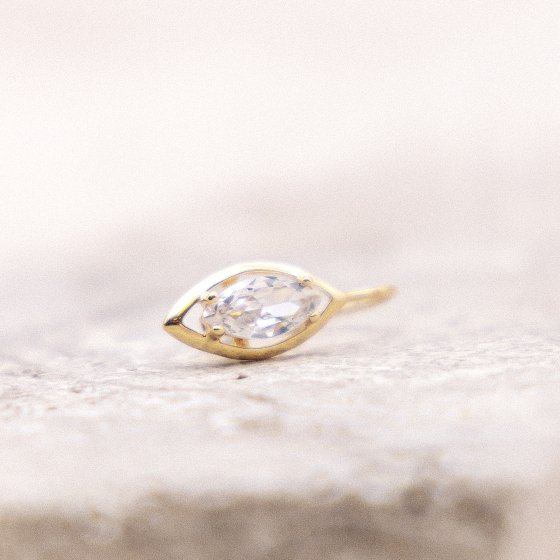 Ohrringe Gold 333 mit Zirkonia weiß 