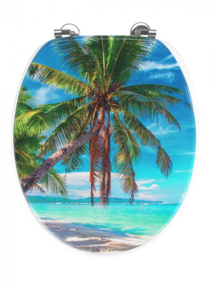 WC-Sitz MDF Mod. Paradise, foliert und feuchtigkeitsresistent