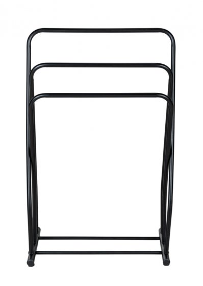 Handtuchständer Mod. Granelli Schwarz, lackierter Stahl, matt 
