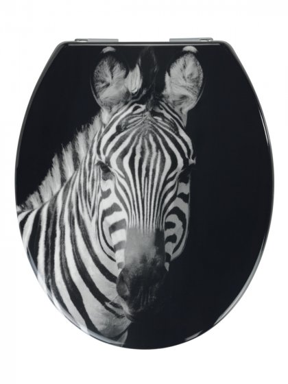 WC-Sitz Duroplast Mod. Zebra , Externe Easy-Close Absenkautomatik