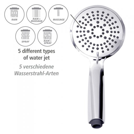 Duschsystem Mod. Young Eco mit Thermostat-Armatur Chrom, inkl. 2 Watersaving Regulatoren 