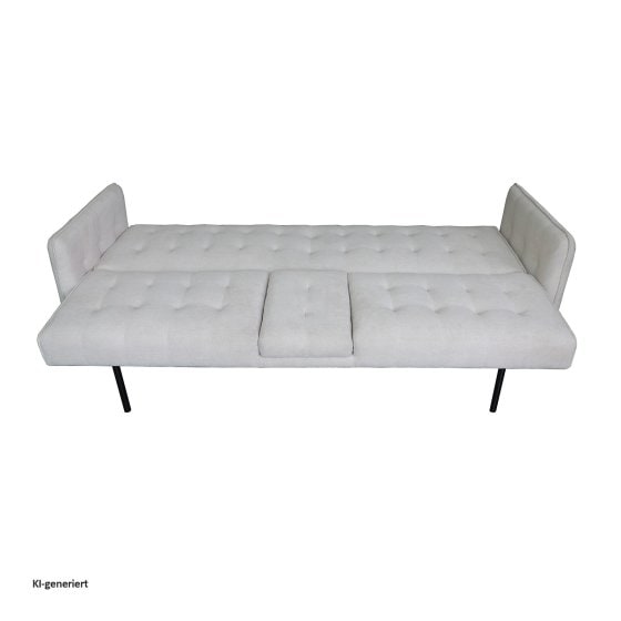 Sofa mit Knopfsteppung Elouisa Grau 
