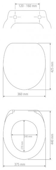 WC-Sitz MDF Mod. Flower, foliert und feuchtigkeitsresistent