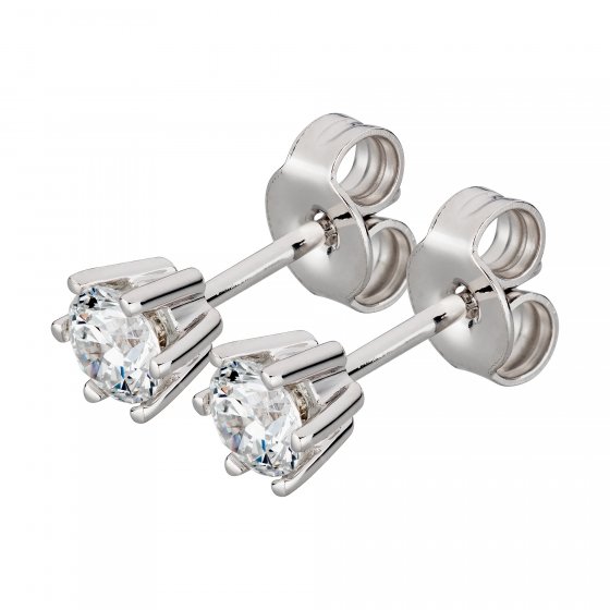 Ohrringe Gold 750 mit 2x Brillant zus. 0,50 ct. 