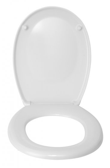 WC-Sitz Mod. Bergamo Weiß, aus antibakteriellem Duroplast