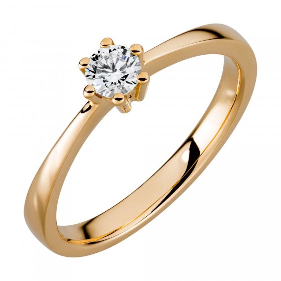 Ring Gold 750 mit natürlichem Brillant 0,25ct. 