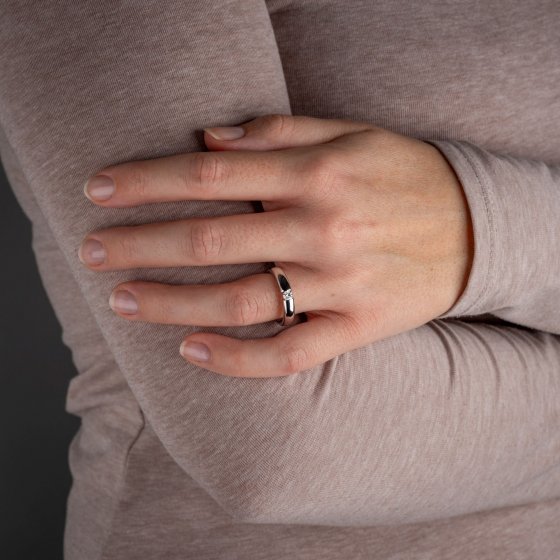 Ring Gold 585 mit natürlichem Brillant 0,25 ct. 