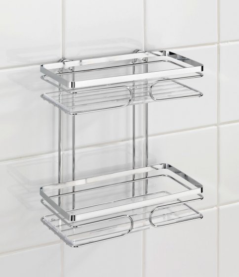 Wandregal 2 Etagen Premium Edelstahl, rostfrei