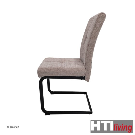 Schwingstuhl 4er Set Kinsey Braun 