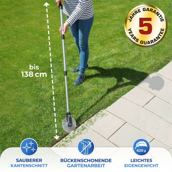 Rasenkanten-Roller Cut u. Schnittschutz, mit Schnittschutz 