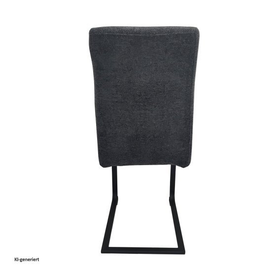 Schwingstuhl Liron Anthrazit 2er-Set 