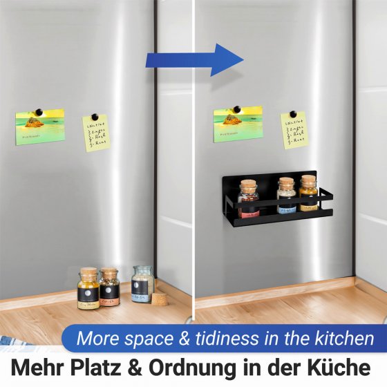 Magnetisches Gewürzregal Mod. Ima , aus pulverbeschichtetem Metall 