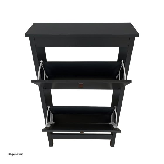 Schuhschrank Hayet Schwarz 