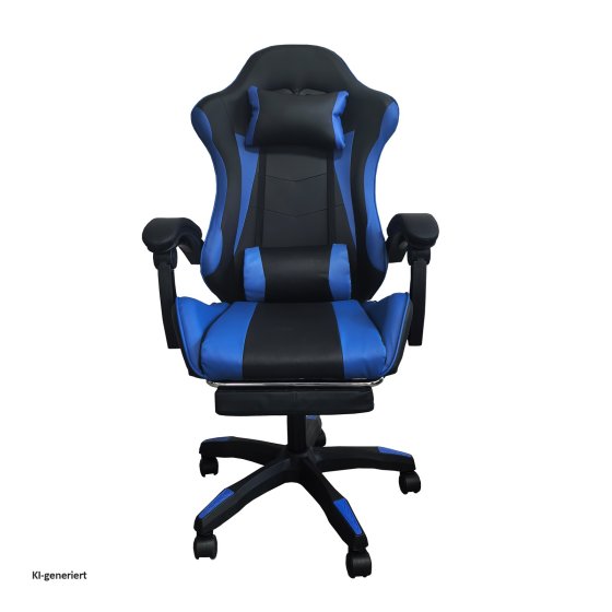Schreibtischstuhl Krit Relax Schwarz-Blau 