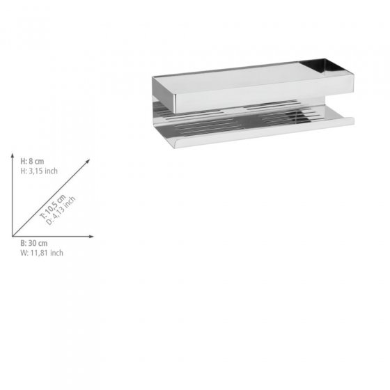 Turbo-Loc® Wandablage Mod. Genova Shine, Befestigen ohne bohren