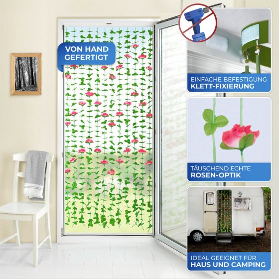 Blättervorhang Rosen, schützt vor Insekten & Blicken 