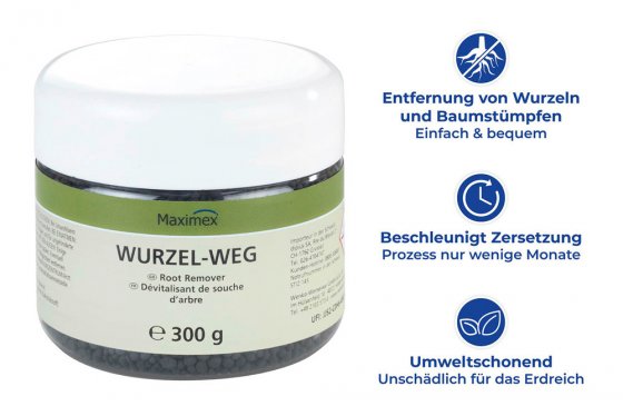 Wurzel-weg 300 g, 3er Set, Wurzelentferner 