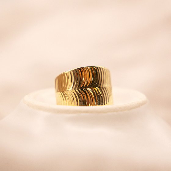 Ring 333 Gold diamantiert 