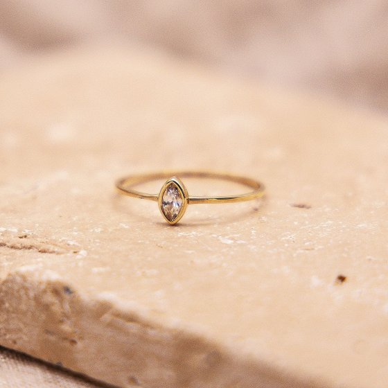 Ring Gold 375 Zirkonia weiß 