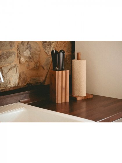 Utensilienhalter und Küchenrollenhalter Mod. Mera, 2-teiliges Set 