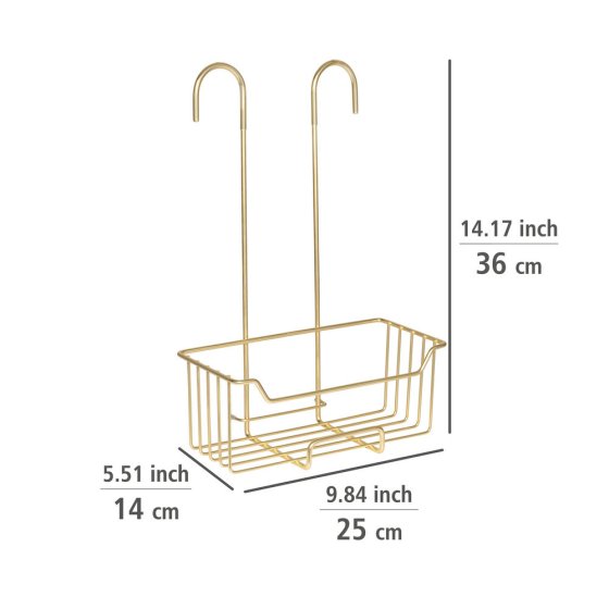 Thermostat-Dusch-Caddy Mod. Milo Gold, Edelstahl rostfrei 