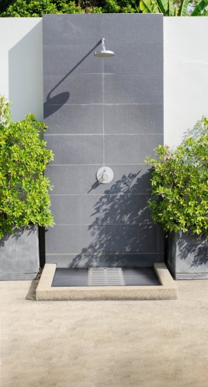 Duschrost Mod. Indoor & Outdoor Taupe, aus stabilem Kunststoff 