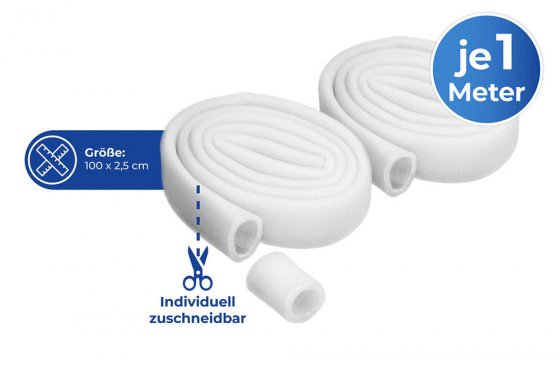 Schlauch-Fix 6er Set, weich, anschmiegsam und flexibel 