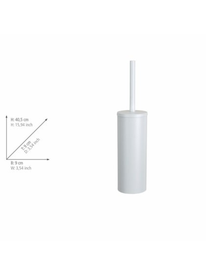 WC-Garnitur Mod. Orea White matt, freistehend, aus rostfreiem Edelstahl 