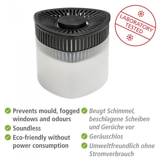 2 x Entfeuchter Mod. Prisma, 4 x 500 g Nachfüller, für Räume bis ca. 40 m³