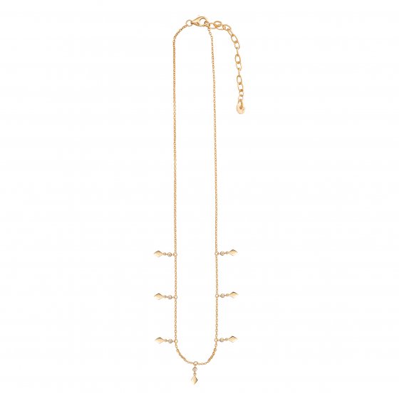 Halskette  925 Silber vergoldet mit Zirkonia 