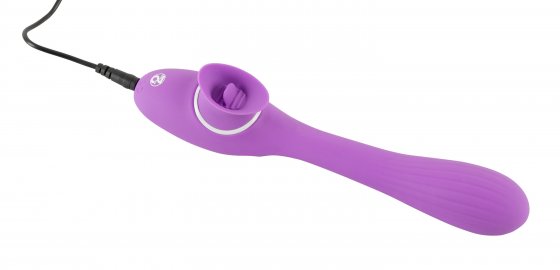 Vibrator mit Klitorisreizer 2 Function Bendable Vibe 