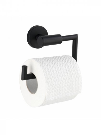 Edelstahl Toilettenpapierhalter Mod. Bosio inkl. Kleber, Befestigen ohne bohren - Power-Loc® 