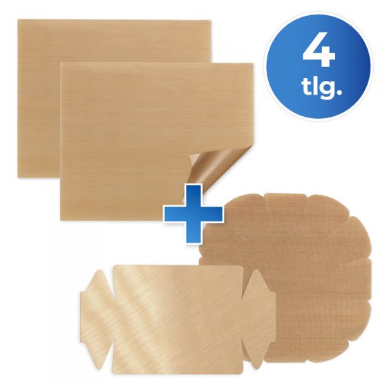 Antihaft-Backform-Zuschnitt, 4tlg, mehrfach wiederverwendbar 